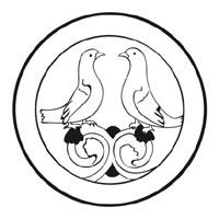 Two turtledoves coloring pages