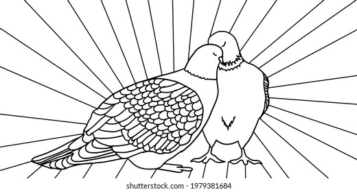 Pigeon coloring page images stock photos d objects vectors