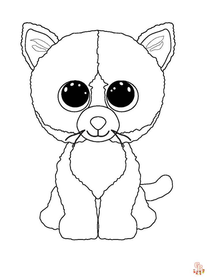 Free beanie boo coloring pages printable