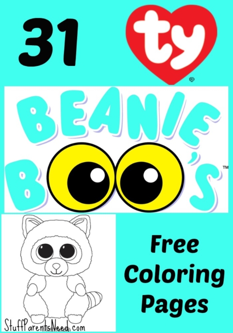 Free beanie boos coloring pages â stuff parents need
