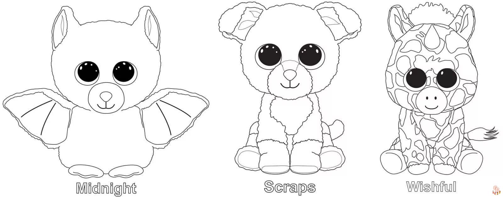 Free beanie boo coloring pages printable