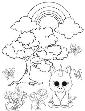 Free printable beanie boo coloring pages