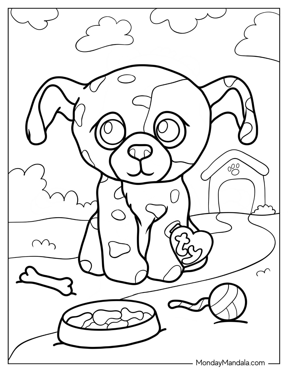 Beanie boo coloring pages free pdf printables