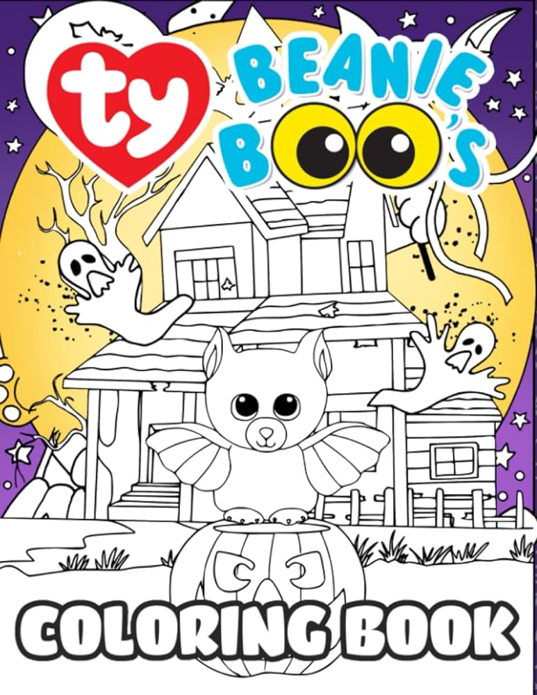 Ty beanie boos coloring book ty beanie boos coloring book with beautiful colouring pages for kids and adults to color and encourage creativity mendez luna books
