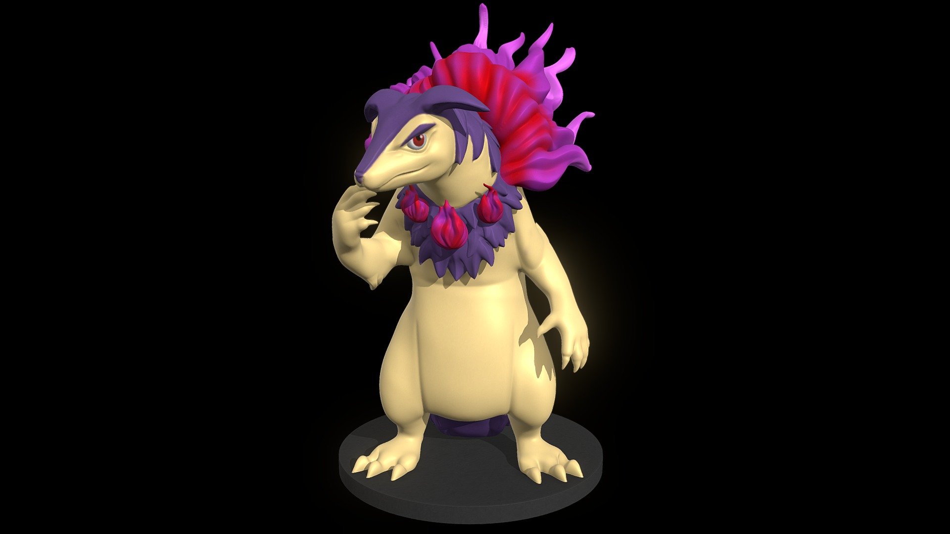 Hisui typhlosion d print model