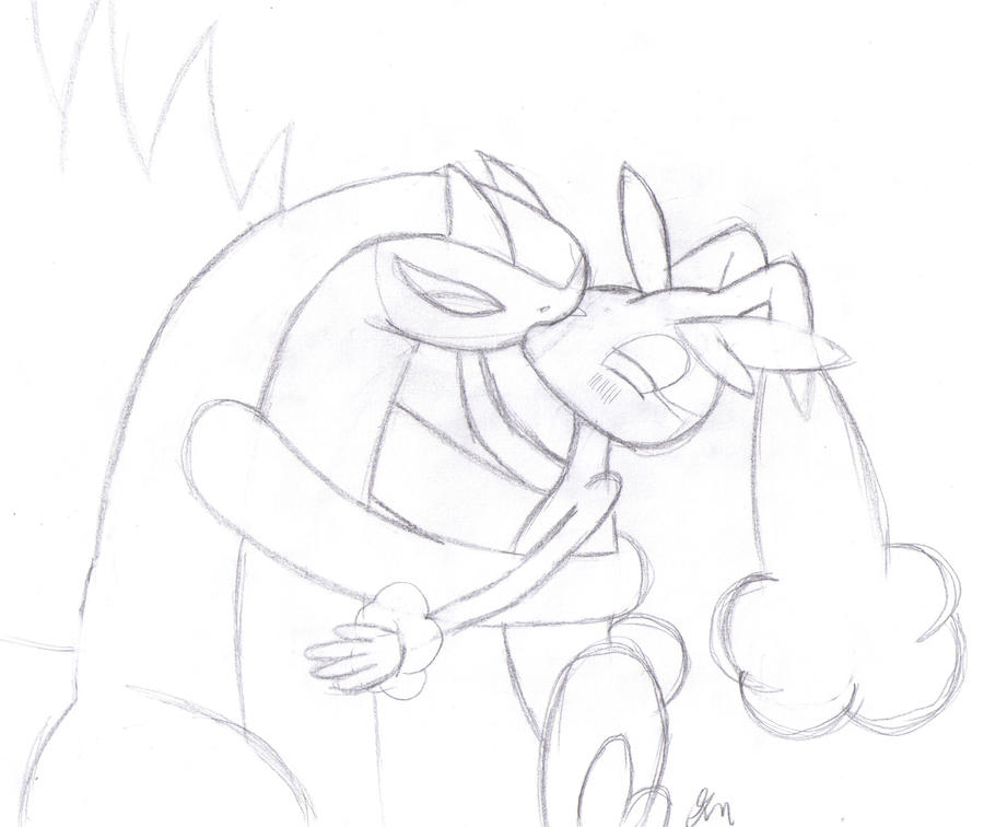 Pokemon love sketch by lol on