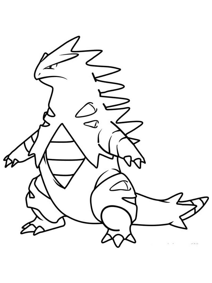 Tyranitar pokemon coloring pages