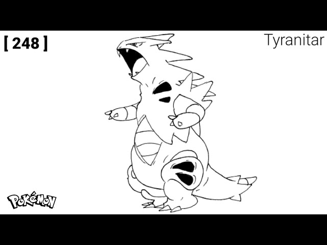 Tyranitar drawing how to draw pokemon no generation