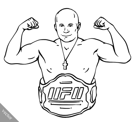 Ufc fighter cliparts stock vector and royalty free ufc fighter illustrations