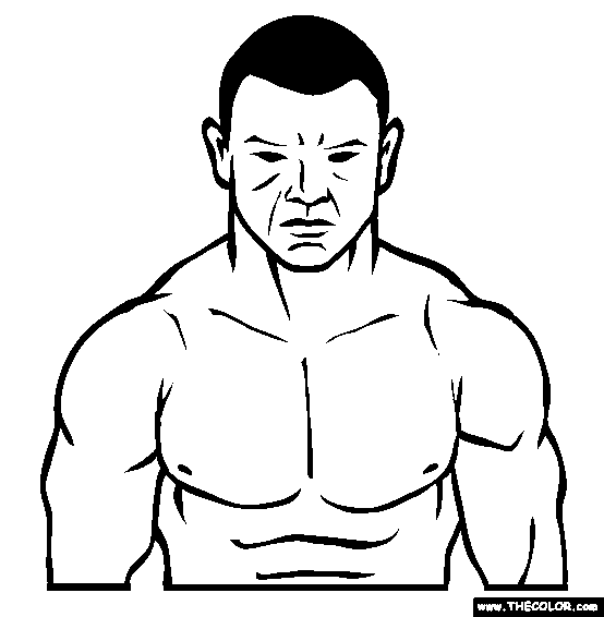 Ufc coloring page art lessons coloring pages male sketch