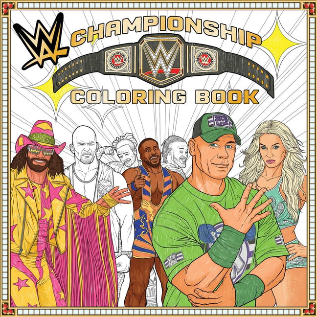 Wwe wwe the official championship coloring book essential gift for fans paperback