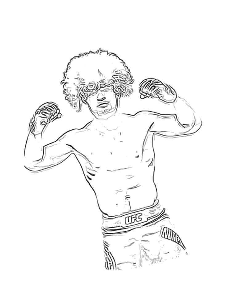 Khabib nurmagomedov coloring pages