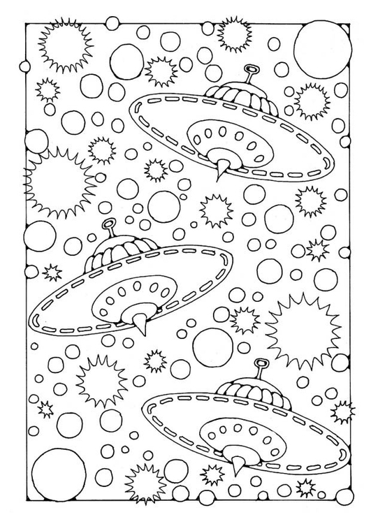 Coloring page ufo
