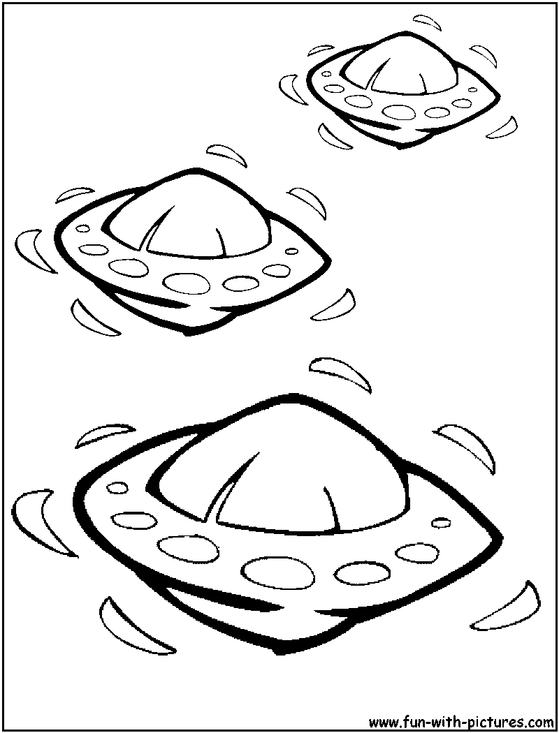 Ufo coloring page