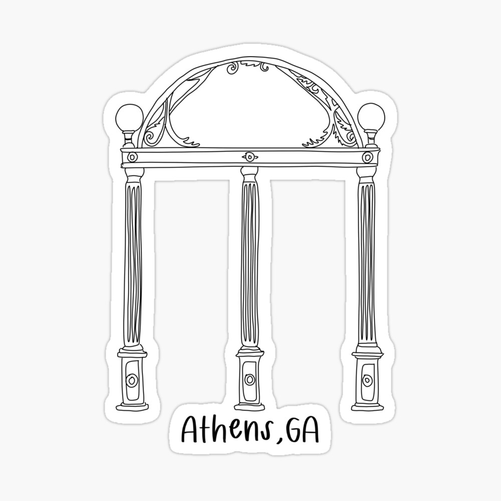 Athens arch drawing poster for sale by cgidesign