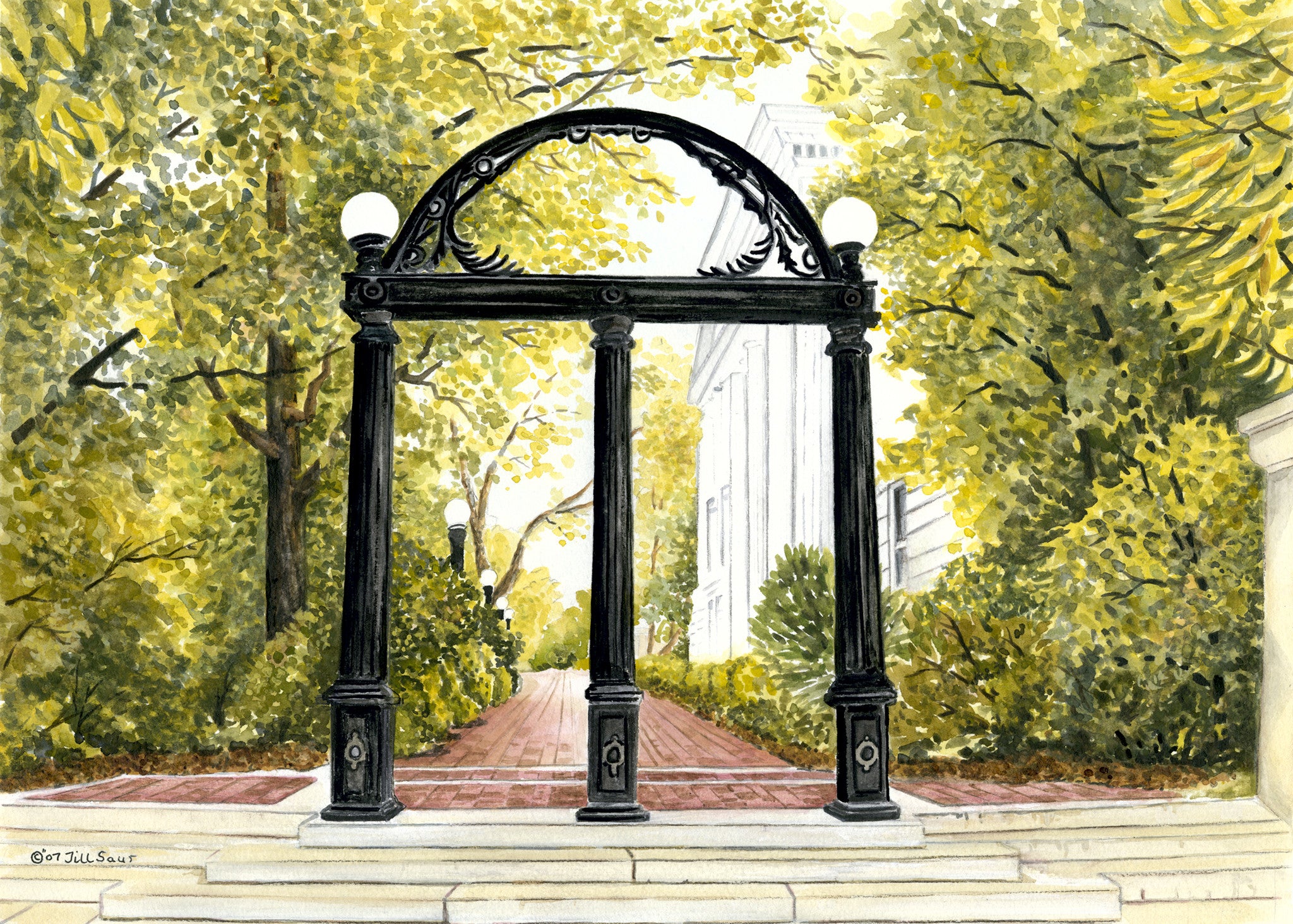 Three pillars of the arch â jill saur fine art