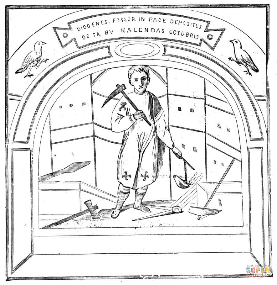 Saint under the arch coloring page free printable coloring pages