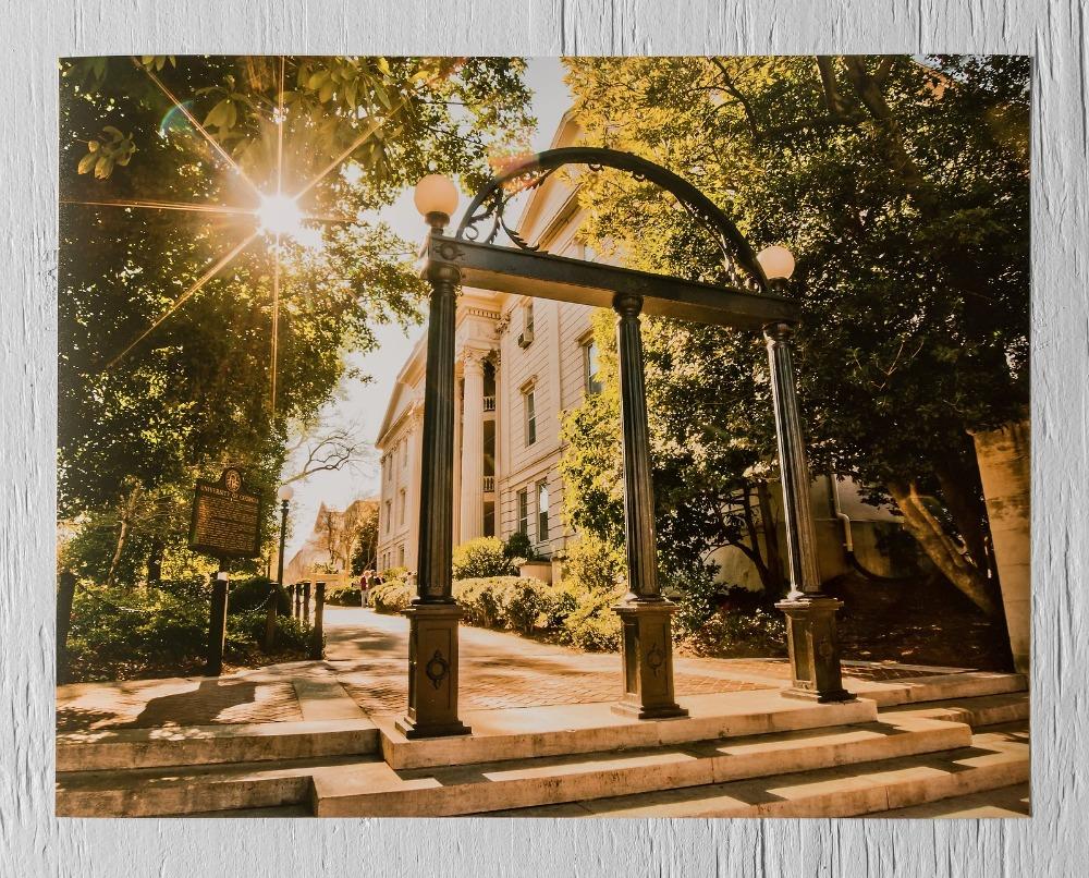 Uga georgia bulldogs art campus arch photo print fine art print c â georgia bulldogs art by wright photo
