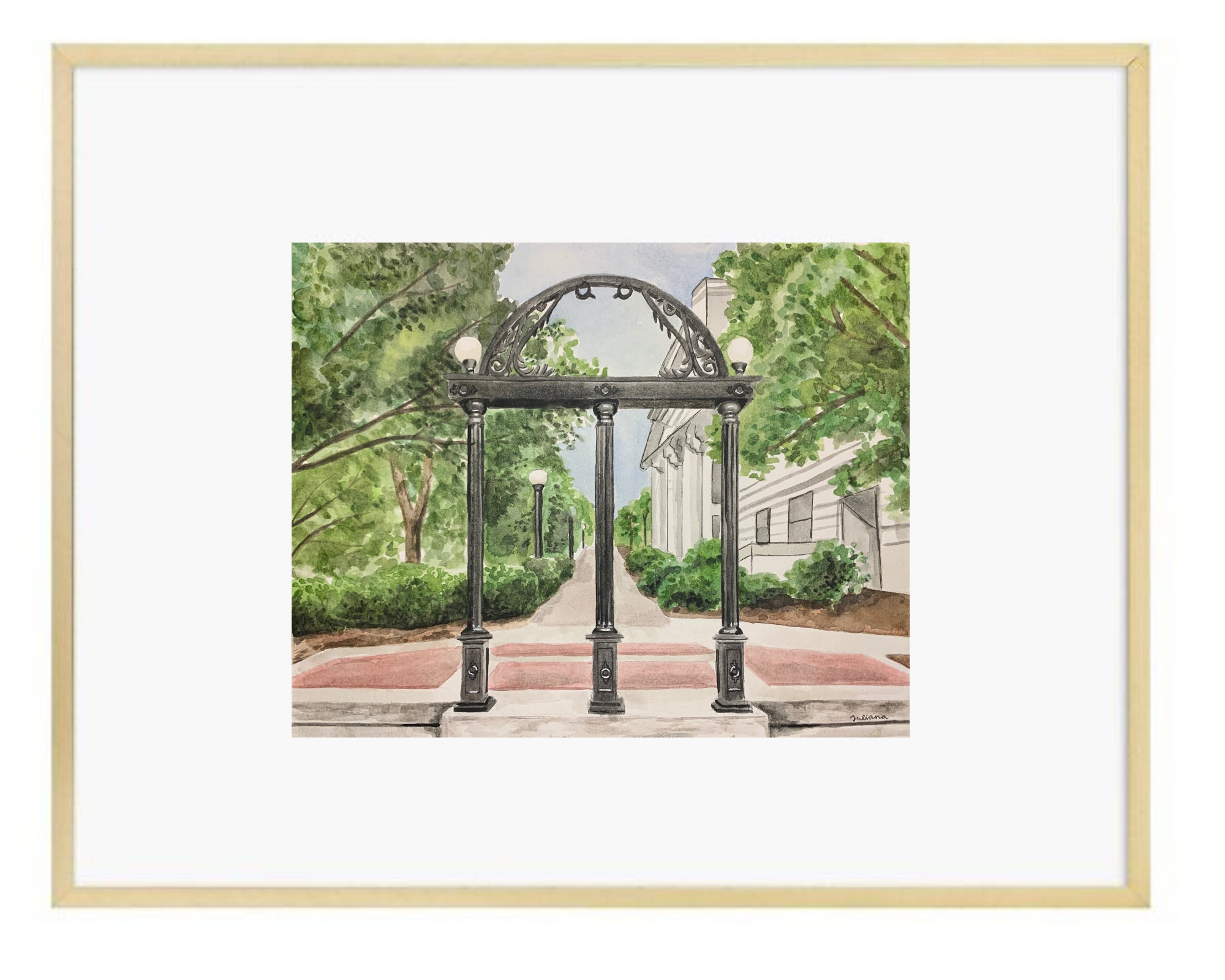 Uga arch print