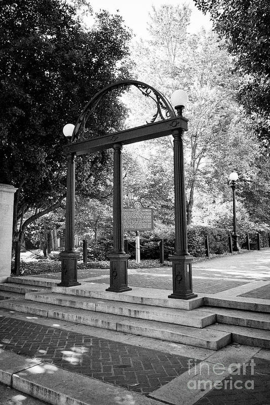 The uga arch university of georgia gateway athens georgia usa art print by joe fox