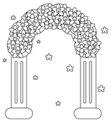 Uga arch coloring page free printable coloring pages