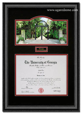 Uga the arch diploma frame â the red zone