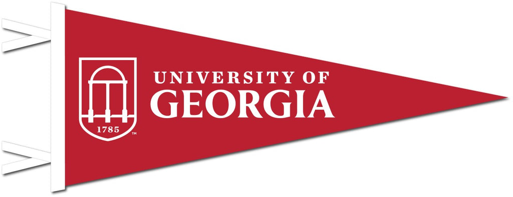 Uga arch wool felt pennant â the red zone