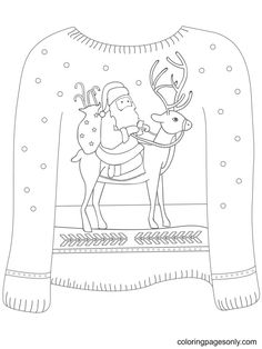 Best christmas sweater coloring pages ideas christmas sweaters coloring pages christmas coloring pages