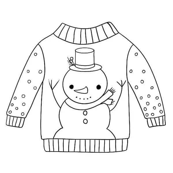 Christmas sweaters coloring pages pictures free printable