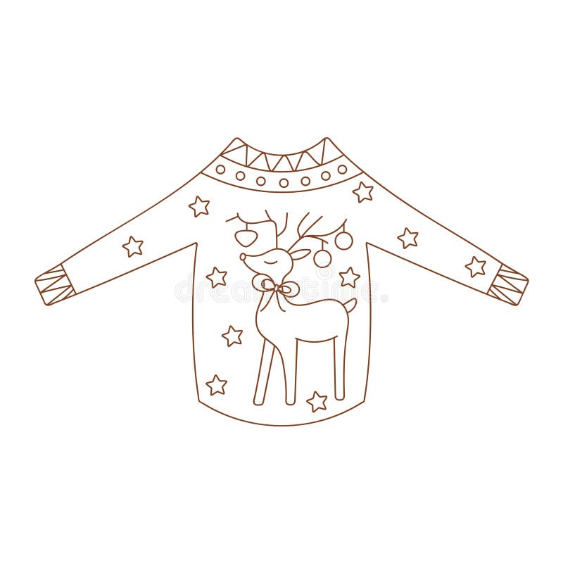 Coloring page sweater stock illustrations â coloring page sweater stock illustrations vectors clipart