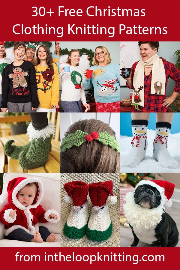 Christmas wear knitting patterns