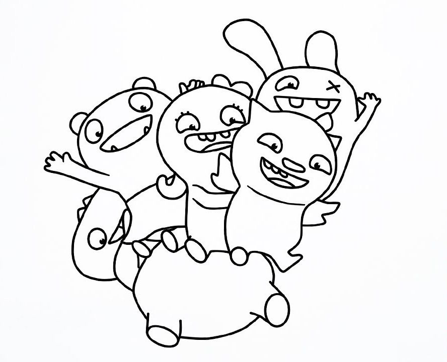 Ugly dolls coloring pages