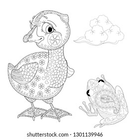 Coloring pages coloring book adults children stock vector royalty free