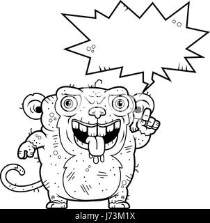 Ugly monkey cut out stock images pictures