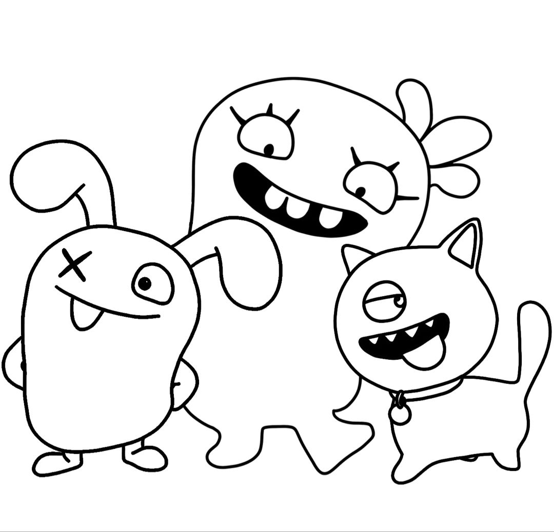 Uglydolls coloring pages online coloring pages eagle painting easy christmas drawings