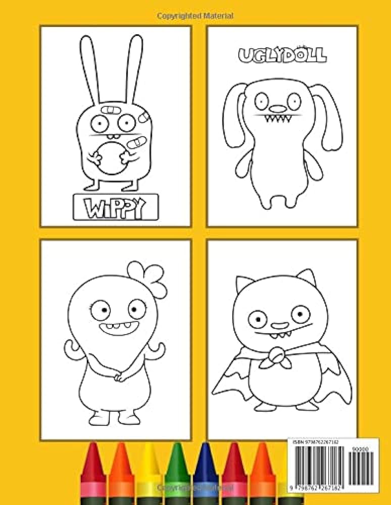 Uglydolls coloring book an amazing coloring book with lots of illustrations for relaxation and stress relief marino claudia books