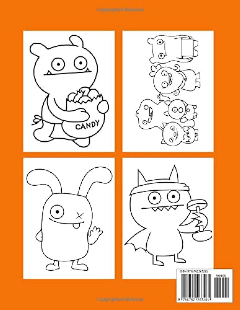 Uglydolls coloring book an amazing coloring book with lots of illustrations for relaxation and stress relief by marino claudia