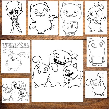 Uglydolls coloring book pages coloring pages printablepdf tpt