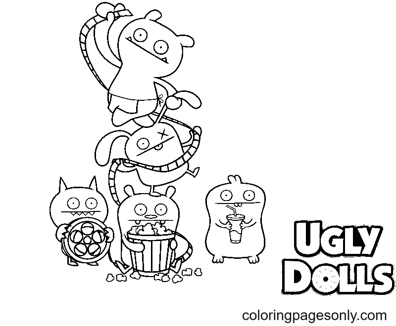 Uglydolls coloring pages