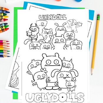 Uglydolls coloring book pages coloring pages printablepdf tpt