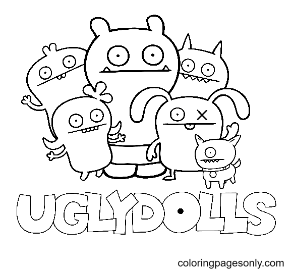 Uglydolls coloring pages printable for free download