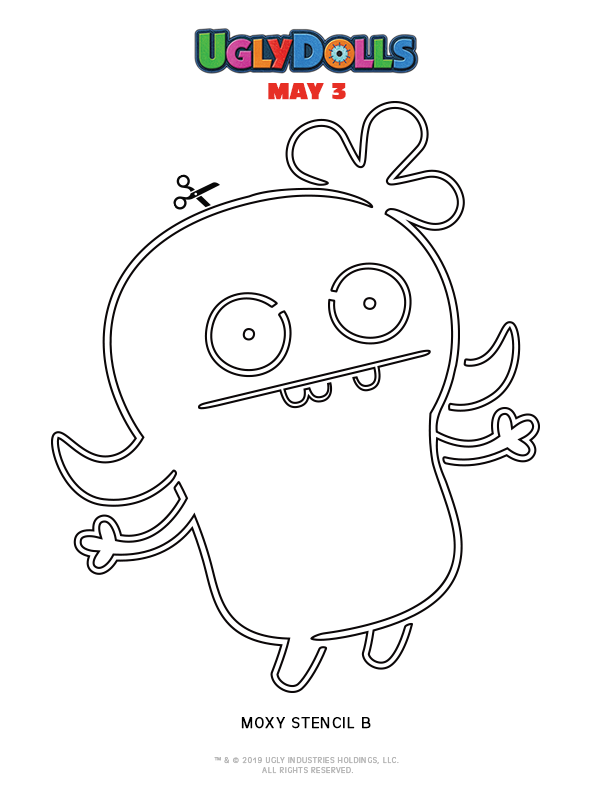 Uglydolls on x screenshot these ugly stencils and print them out moxy httpstcorxqqkisaeh x