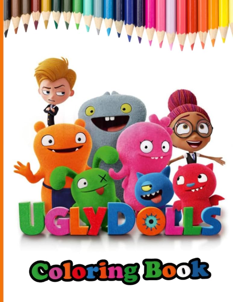 Uglydolls coloring book an amazing coloring book with lots of illustrations for relaxation and stress relief marino claudia books