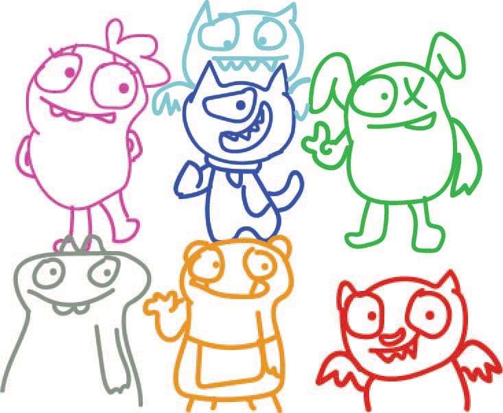Uglydolls by kawaiiqueen on