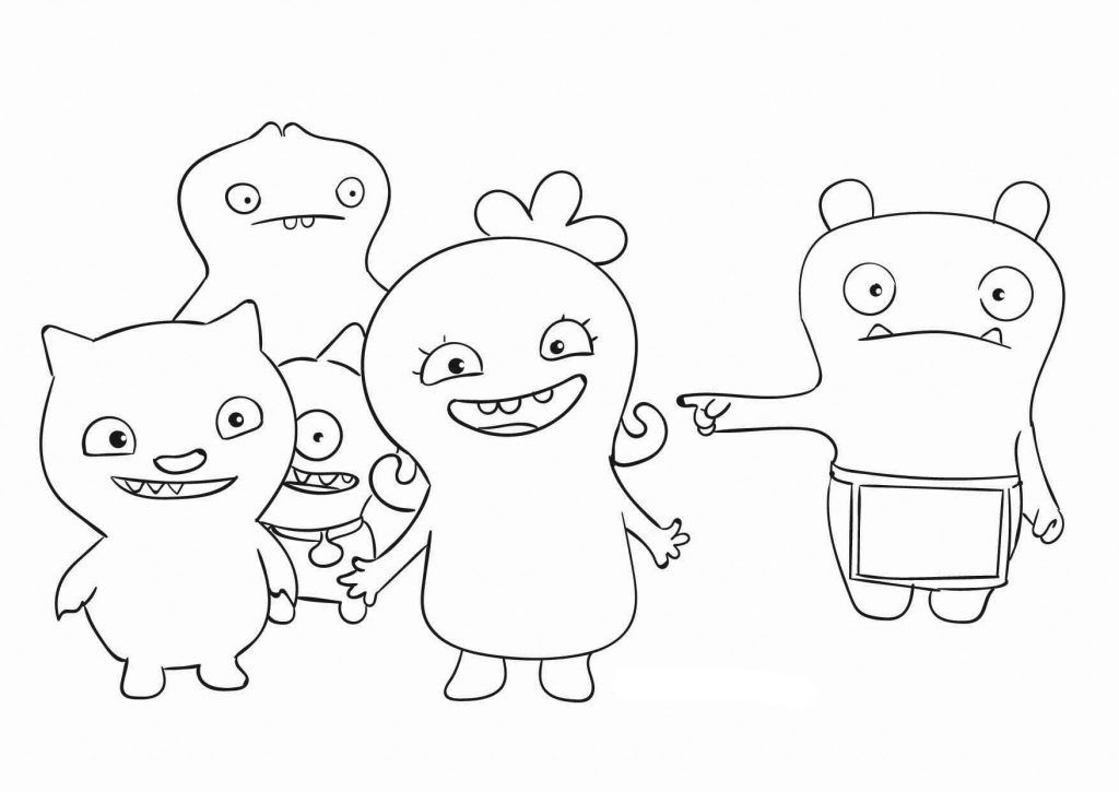 Ugly dolls coloring pag