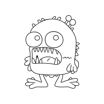 Page monsters coloring pages images