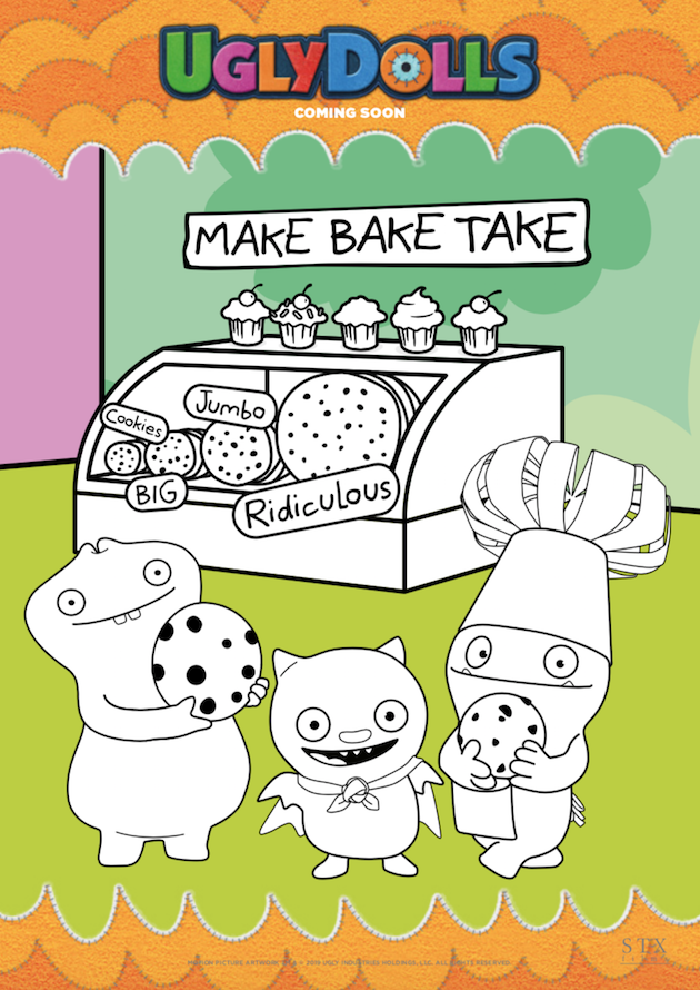 Uglydolls printables activity sheets and movie night