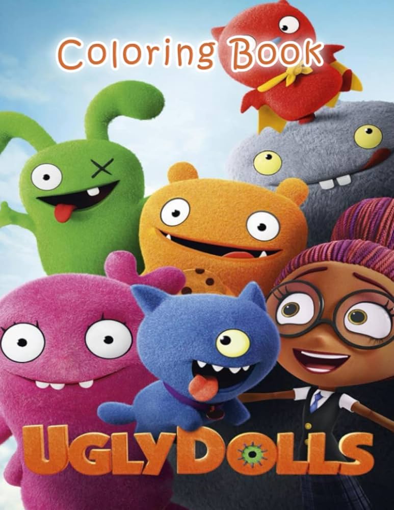 Uglydolls coloring book fun coloring book with beautiful and many designs for all fans sarah doris books