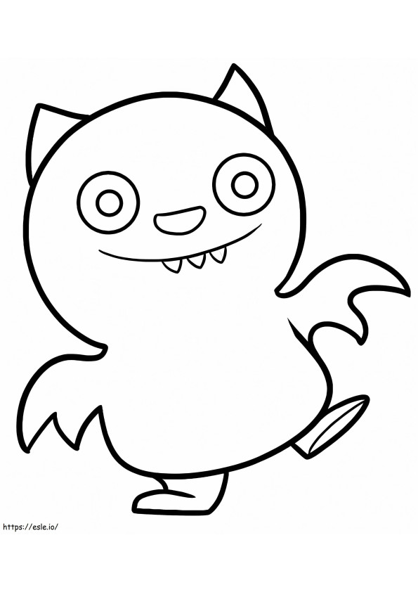 Uglydolls lucky bat coloring page