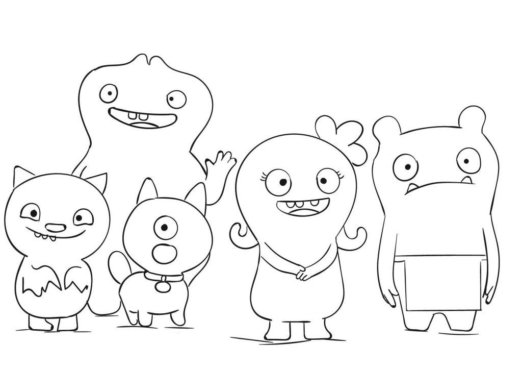 Ugly dolls coloring pages